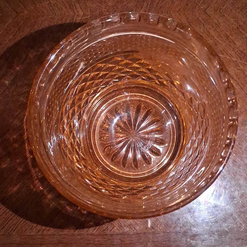 Vintage Pink Glass Bowl